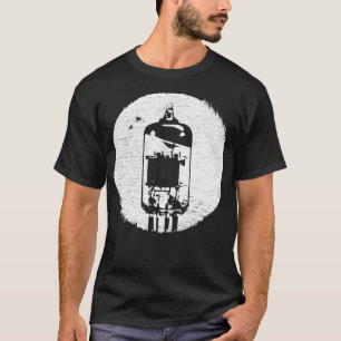 動揺して効果レトロ真空管 Tシャツ