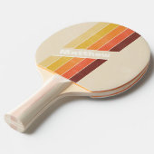 動揺して名ストライプの付きレトロ 卓球ラケット (正面アングル)