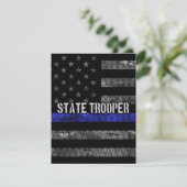 動揺して州警察国旗 サンキューカード (スタンド正面)