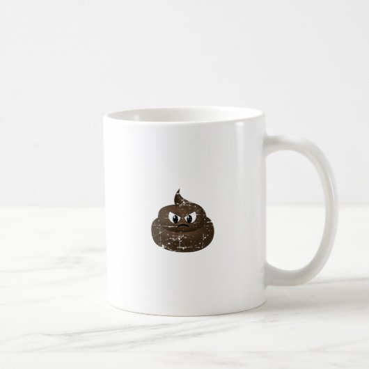 動揺して怒ウンチ コーヒーマグカップ (右)