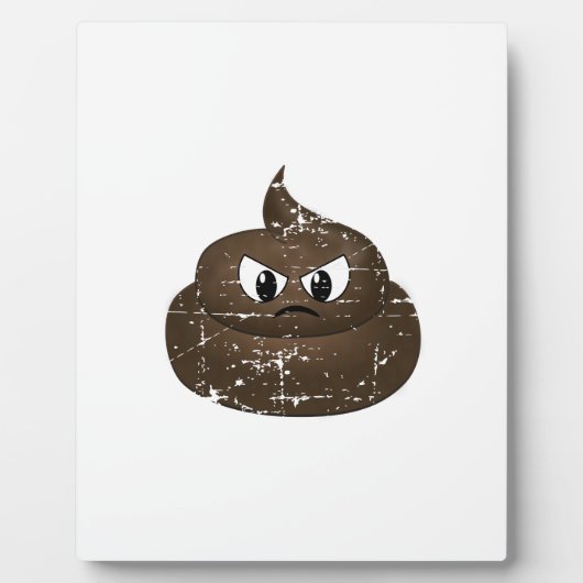 動揺して怒ウンチ フォトプラーク (正面)