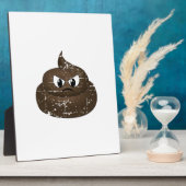 動揺して怒ウンチ フォトプラーク (側面)