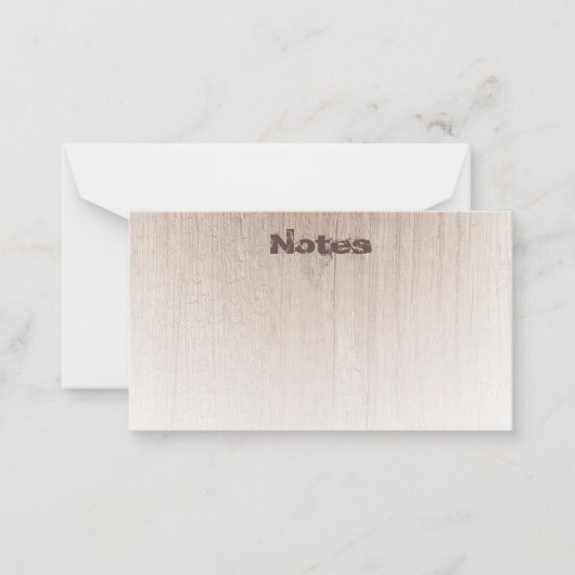 動揺して文字ウッエレガントドルックモダンテンプレート ノートカード (正面)