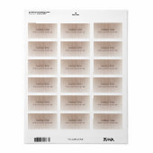 動揺して文字ウッドボードルックテンプレートアドレス ラベル (フルシート)