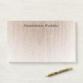 動揺して文字ウッドルックエレガントテンプレートモダン ポストイット (デスク)