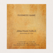 動揺して文字ノスエレガントタルジック古い紙ルック 名刺 (内部フラット)