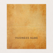 動揺して文字ノスエレガントタルジック古い紙ルック 名刺 (外部フラット)