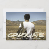 動揺して文字男らし会 招待状 (正面)