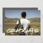 動揺して文字男らし会 招待状 (正面/裏面)