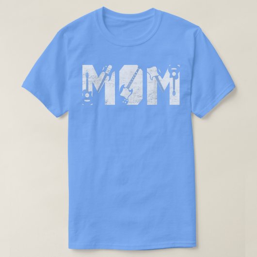 動揺して最高のママエバーギターラバーギタリスト Tシャツ (デザイン正面)