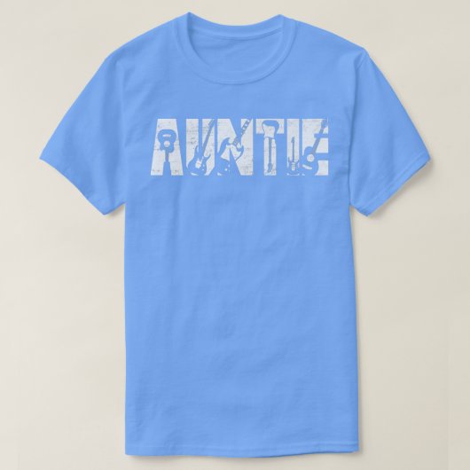 動揺して最高のAuntie Ever Guitar Lover Guitarist Tシャツ (デザイン正面)