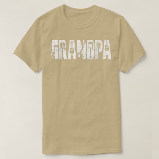 動揺して最高のGrandpa Ever Guitar Lover Guitaris Tシャツ (デザイン正面)