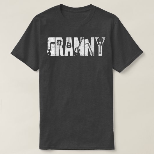 動揺して最高のGranny Ever Guitar Lover Guitarist Tシャツ (デザイン正面)