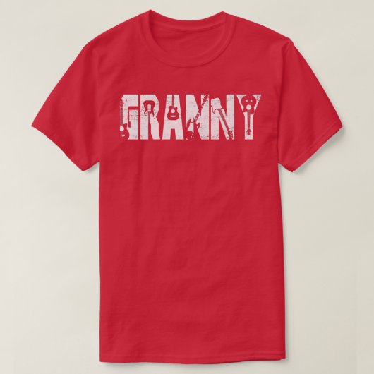 動揺して最高のGranny Ever Guitar Lover Guitarist Tシャツ (デザイン正面)