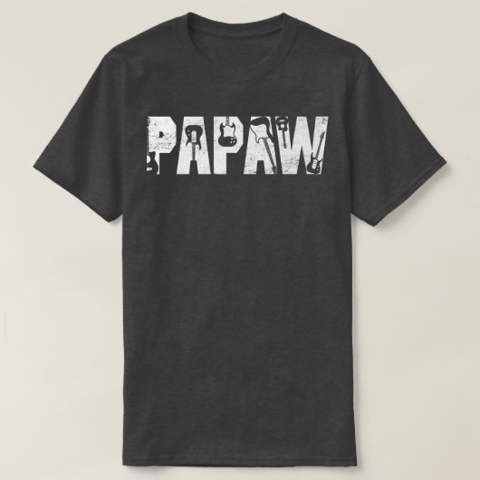 動揺して最高のPapaw Ever Guitar Lover Guitarist2 Tシャツ (デザイン正面)