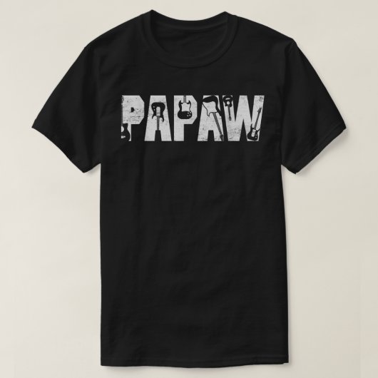動揺して最高のPapaw Ever Guitar Lover Guitarist Tシャツ (デザイン正面)