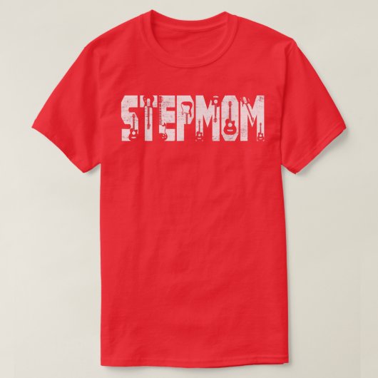 動揺して最高のStepmom Ever Guitar Lover Guitaris Tシャツ (デザイン正面)