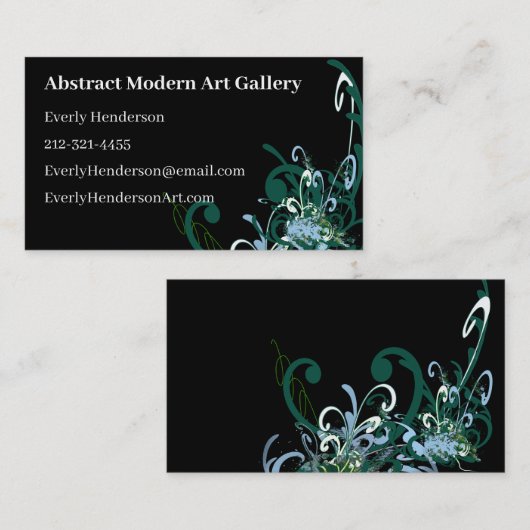 動揺して渦巻形の絵を描スプラカスタマイズト – 名刺 (正面/裏面)