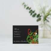 動揺して渦巻形の絵を描Splats - C... - カスタマイズ 名刺 (スタンド正面)