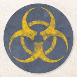 動揺して生物学的災害［有害物質］ ラウンドペーパーコースター