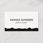 動揺して白黒 名刺 (正面)