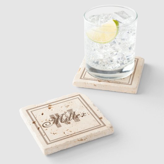 動揺して石素朴熟物 ストーンコースター (横)