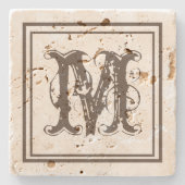 動揺して石素朴熟物 ストーンコースター (正面)