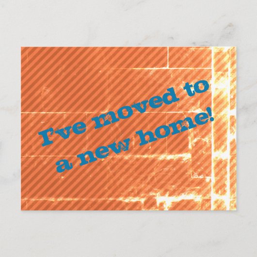 "動揺して私は新しい家に動きました!" 郵便はがき 案内ポストカード (正面)