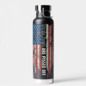 動揺して米国国旗 ウォーターボトル (左面)