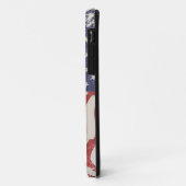 動揺して米国国旗 – 垂直 Case-Mate iPhoneケース (裏面/左)