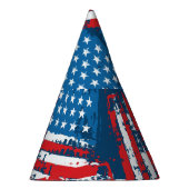 動揺して米国旗のパタ色彩の鮮やかーン パーティーハット (右)