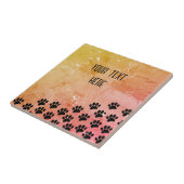 動揺して紙パピーポープリント タイル (側面)