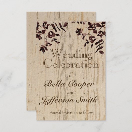 動揺して素朴木 セーブザデート (正面/裏面)