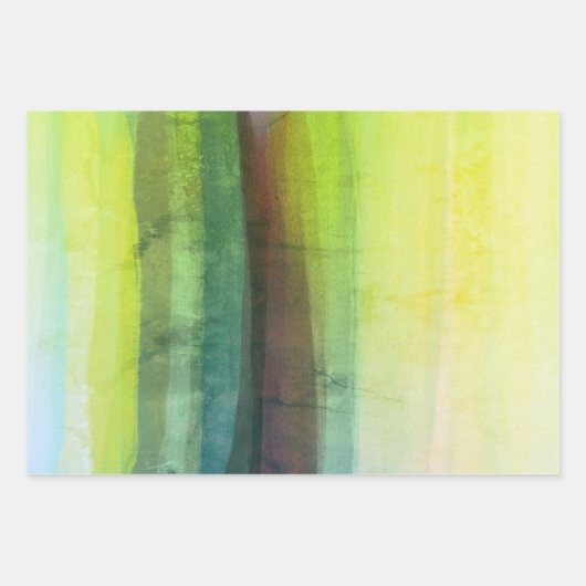 動揺して絵画数々の色品種 ラッピングペーパーシート (正面)