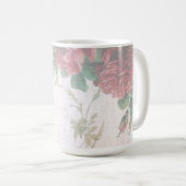 動揺して色鮮やかな赤のバラ書ズの紙 コーヒーマグカップ (正面右)