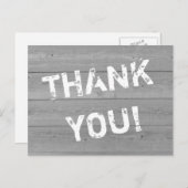 動揺して見る木製パネ感謝していル ポストカード (正面/裏面)