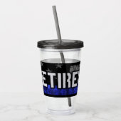 動揺して警退職した察旗 アクリルタンブラー (左)