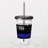 動揺して警退職した察旗 アクリルタンブラー (右)