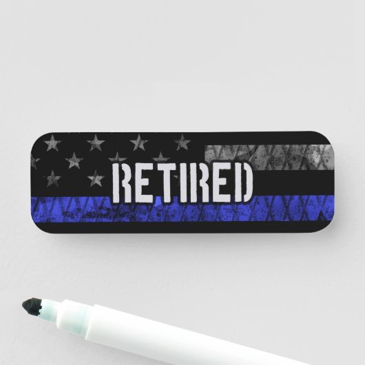 動揺して警退職した察旗 名札 (インサイチュ)