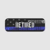 動揺して警退職した察旗 名札 (正面)