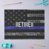 動揺して警退職した察旗 薄葉紙 (クラフト)