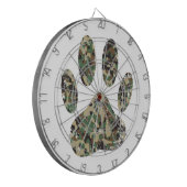 動揺して迷彩柄ドッグポープリント ダーツボード (正面左)