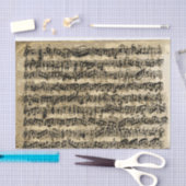 動揺して金ゴールドシート音楽ヴィンテージ 薄葉紙 (クラフト)