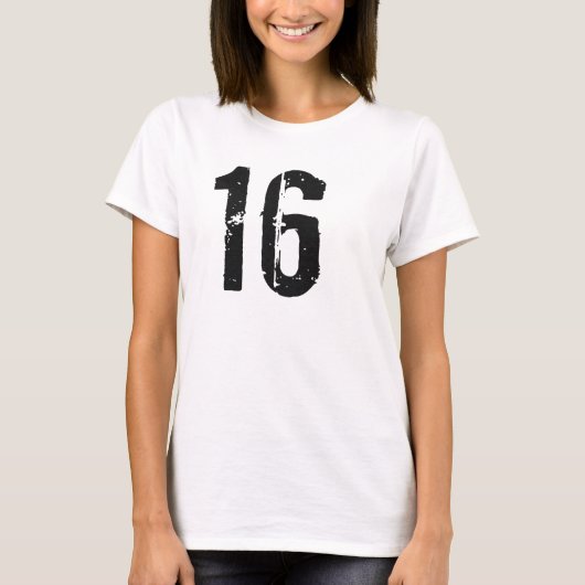 動揺して #16誕生日ティー Tシャツ (正面)