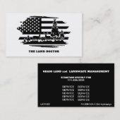 *~* 動揺して AP27米国国旗の森の風景  名刺 (正面/裏面)