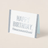 動揺して, Gritty "ハッピーバースデー"カード 箔カード (正面)