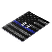 動揺してK-9ユニット警察旗 ノートブック (左側)