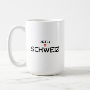 動揺してLuzern Schweiz （ルーサーン・スイス） コーヒーマグカップ