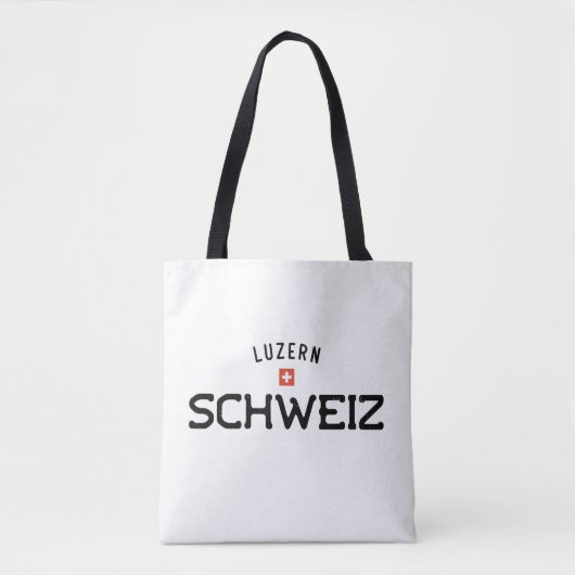 動揺してLuzern Schweiz (ルーサーン・スイス) トートバッグ (正面)