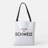 動揺してLuzern Schweiz (ルーサーン・スイス) トートバッグ (裏面)
